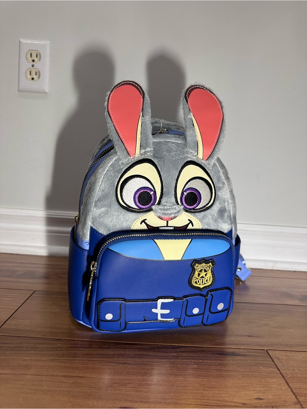 NEW WITH TAGS Loungefly Zootopia Judy Hopps RARE Disney Blue Gray Backpack Bag
